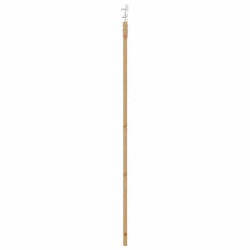 vidaXL Tolóajtó Természetes és fehér 86 x 211 cm Tömör fenyő és acél