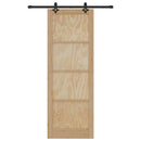 vidaXL Csúszó ajtó ORKDAL Barna 83 x 232 cm Tömör fenyőfa