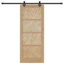 vidaXL Csúszó ajtó ORKDAL Barna 83 x 202 cm Tömör fenyőfa