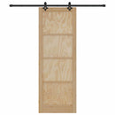 vidaXL Csúszó ajtó ORKDAL Barna 83 x 232 cm Tömör fenyőfa