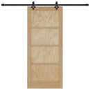 vidaXL Csúszó ajtó ORKDAL Barna 86 x 198,5 cm Tömör fenyőfa