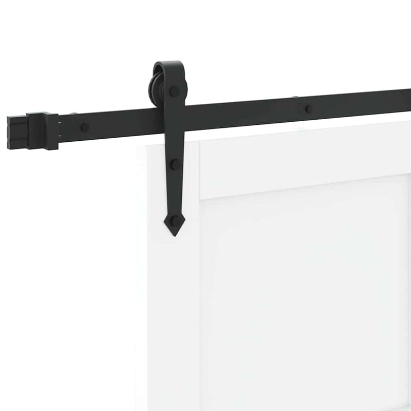 vidaXL Csúszó ajtó Egyéb ORKDAL Fehér és fekete 83 x 202 cm