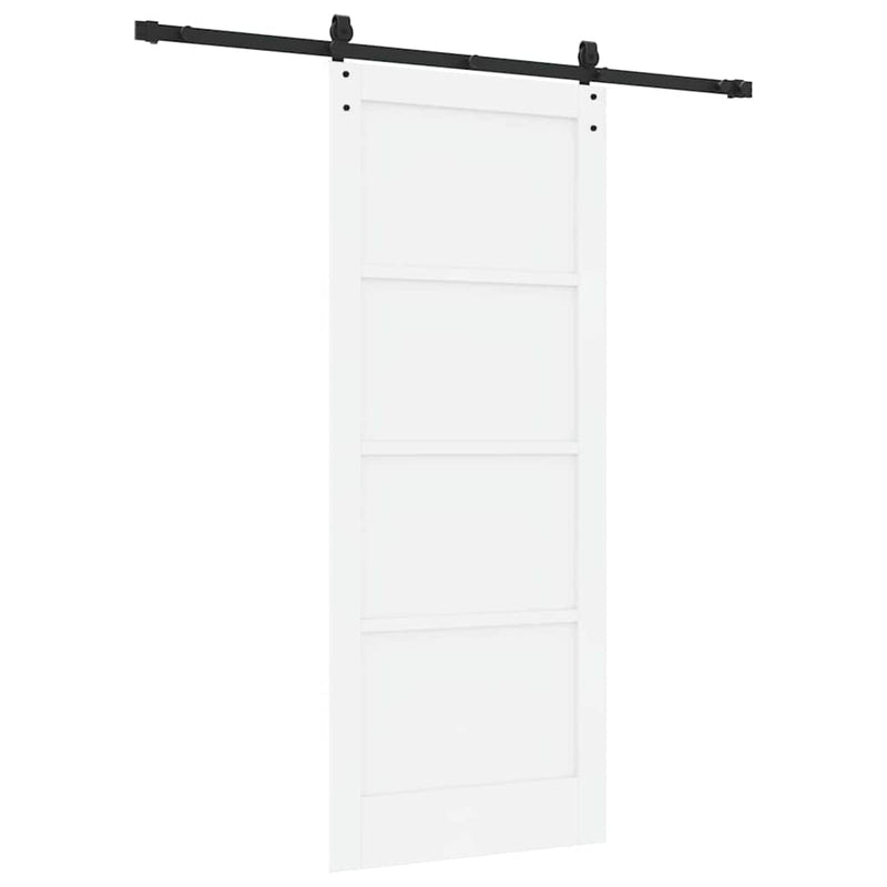 vidaXL Csúszó ajtó Egyéb ORKDAL Fehér és fekete 83 x 202 cm