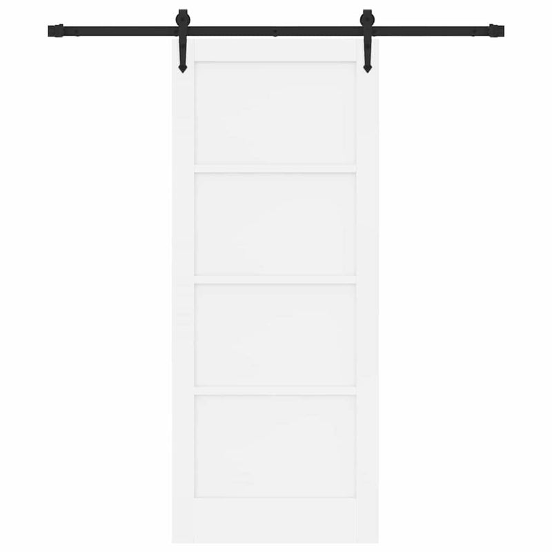 vidaXL Csúszó ajtó Egyéb ORKDAL Fehér és fekete 83 x 202 cm