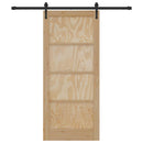 vidaXL Csúszó ajtó ORKDAL Barna 86 x 198,5 cm Tömör fenyőfa