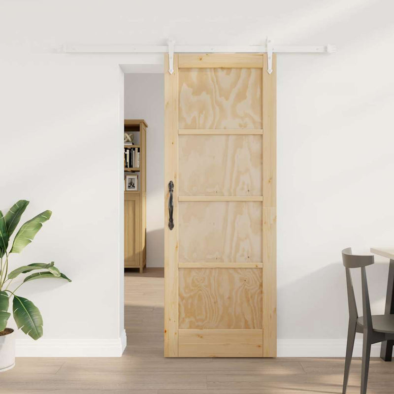 vidaXL Csúszó ajtó Egyéb ORKDAL Természetes és fehér 73.5 x 198.5 cm