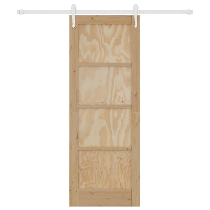 vidaXL Csúszó ajtó Egyéb ORKDAL Természetes és fehér 73.5 x 198.5 cm