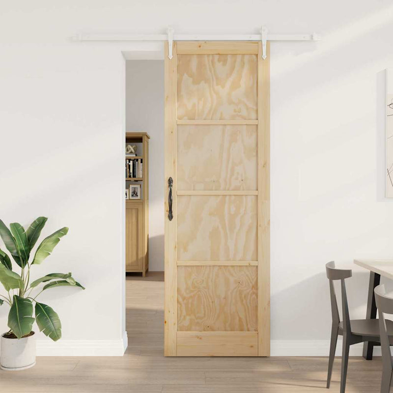 vidaXL Csúszó ajtó Egyéb ORKDAL Természetes és fehér 78 x 232 cm