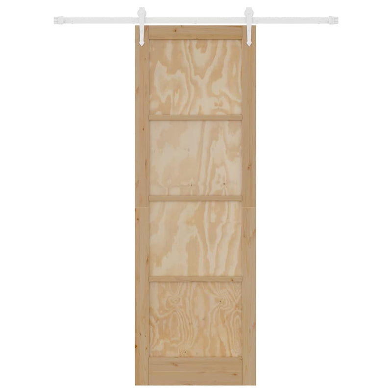 vidaXL Csúszó ajtó Egyéb ORKDAL Természetes és fehér 78 x 232 cm