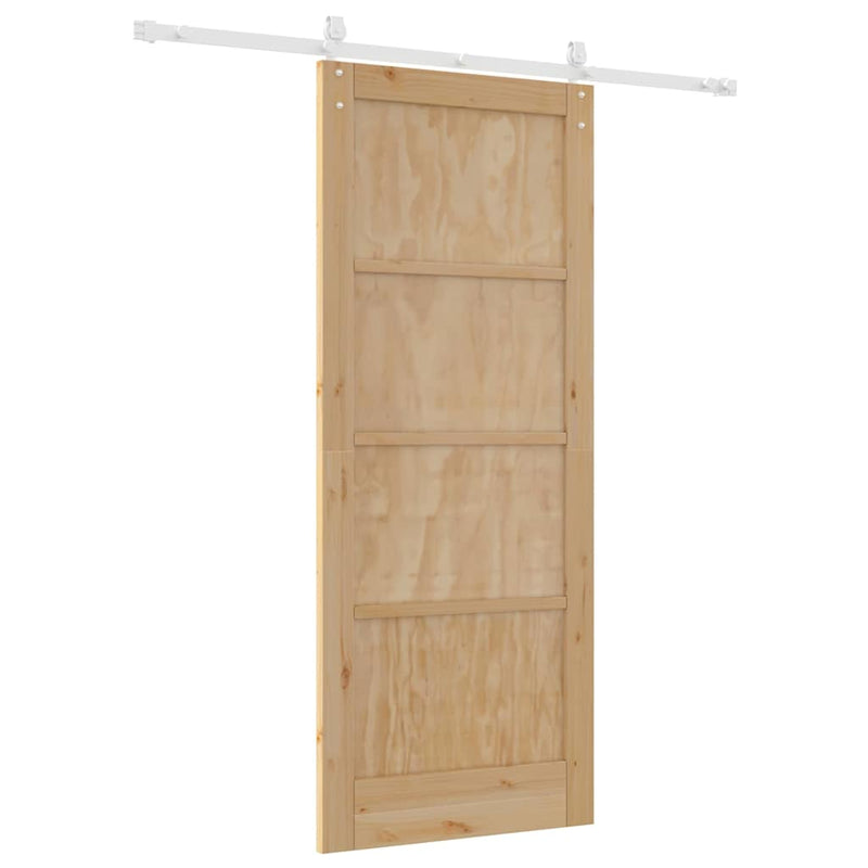 vidaXL Csúszó ajtó Egyéb ORKDAL Természetes és fehér 83 x 202 cm