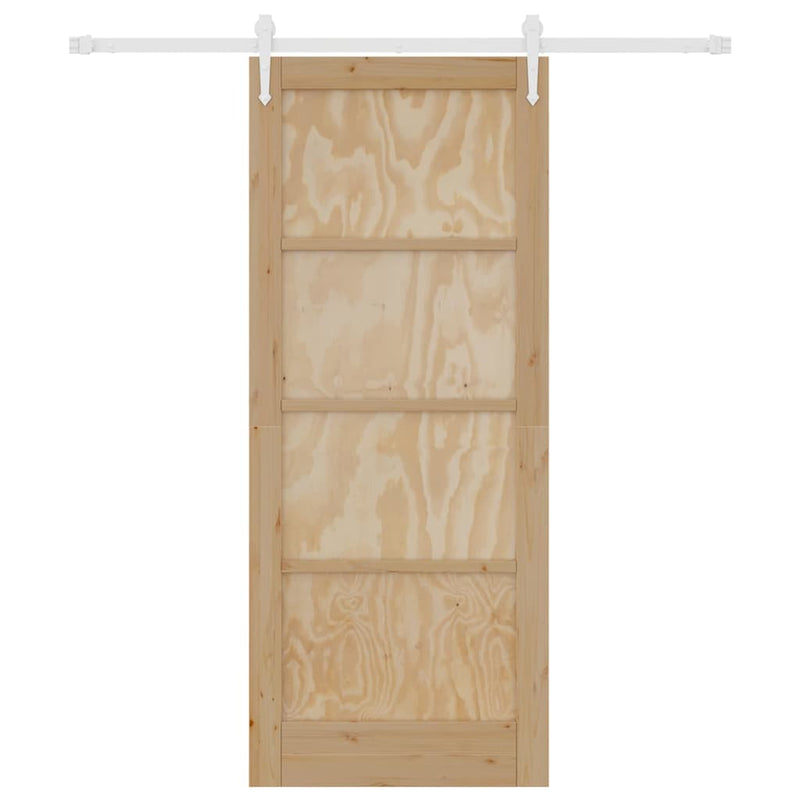 vidaXL Csúszó ajtó Egyéb ORKDAL Természetes és fehér 83 x 202 cm