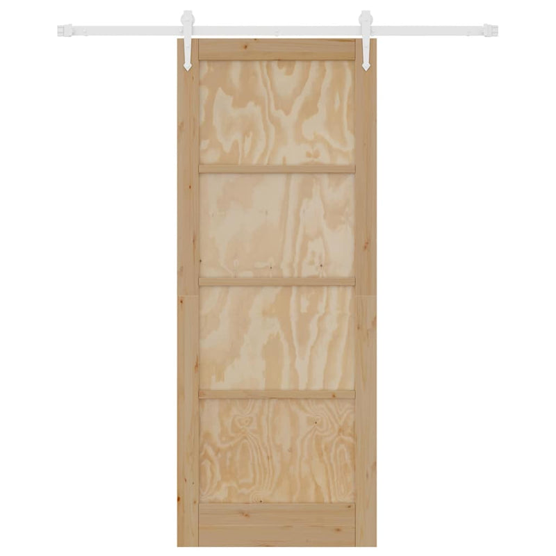 vidaXL Csúszó ajtó Egyéb ORKDAL Természetes és fehér 83 x 211 cm