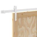 vidaXL Csúszó ajtó ORKDAL Barna 83 x 232 cm Tömör fenyőfa