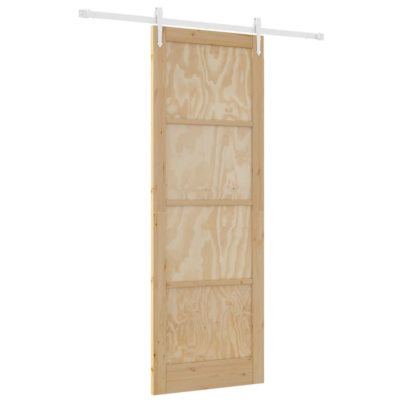 vidaXL Csúszó ajtó Egyéb ORKDAL Természetes és fehér 83 x 232 cm