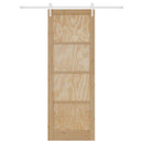 vidaXL Csúszó ajtó ORKDAL Barna 83 x 232 cm Tömör fenyőfa