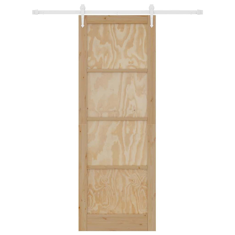 vidaXL Csúszó ajtó Egyéb ORKDAL Természetes és fehér 83 x 232 cm