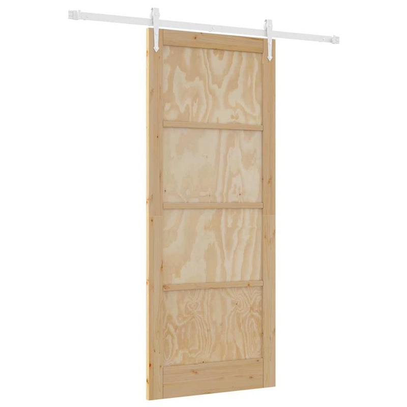 vidaXL Csúszó ajtó Egyéb ORKDAL Természetes és fehér 86 x 211 cm