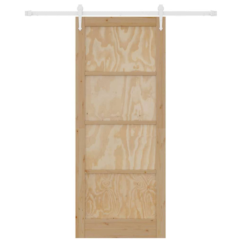 vidaXL Csúszó ajtó Egyéb ORKDAL Természetes és fehér 86 x 211 cm