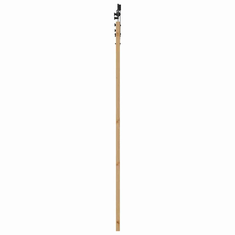 vidaXL Csúszó ajtó Egyéb ORKDAL Természetes és fekete 83 x 202 cm