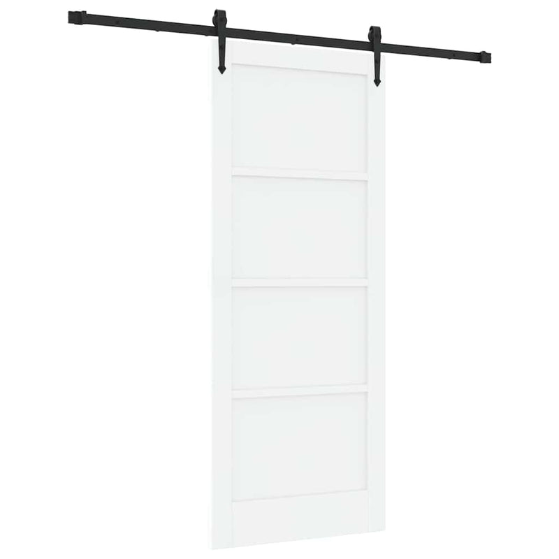 vidaXL Csúszó ajtó Egyéb ORKDAL Fehér és fekete 83 x 202 cm
