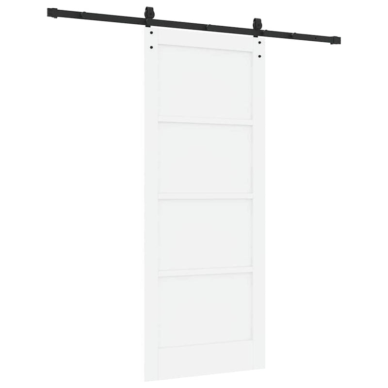 vidaXL Csúszó ajtó Egyéb ORKDAL Fehér és fekete 83 x 202 cm