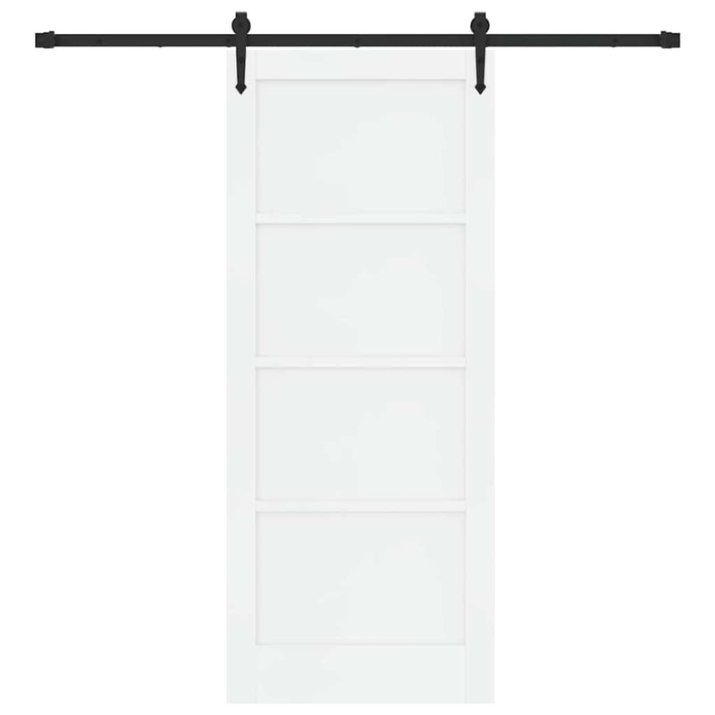 vidaXL Csúszó ajtó Egyéb ORKDAL Fehér és fekete 83 x 202 cm