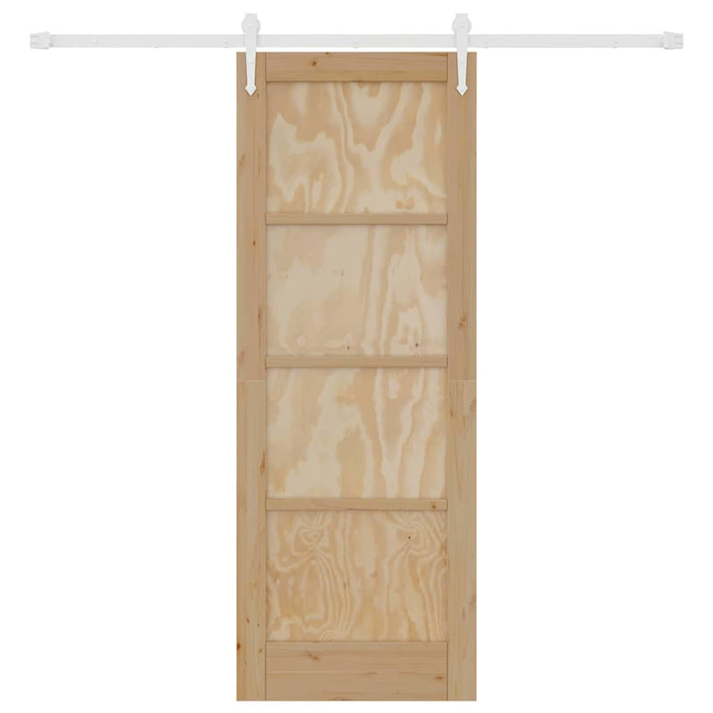 vidaXL Csúszó ajtó Egyéb ORKDAL Természetes és fehér 73.5 x 198.5 cm
