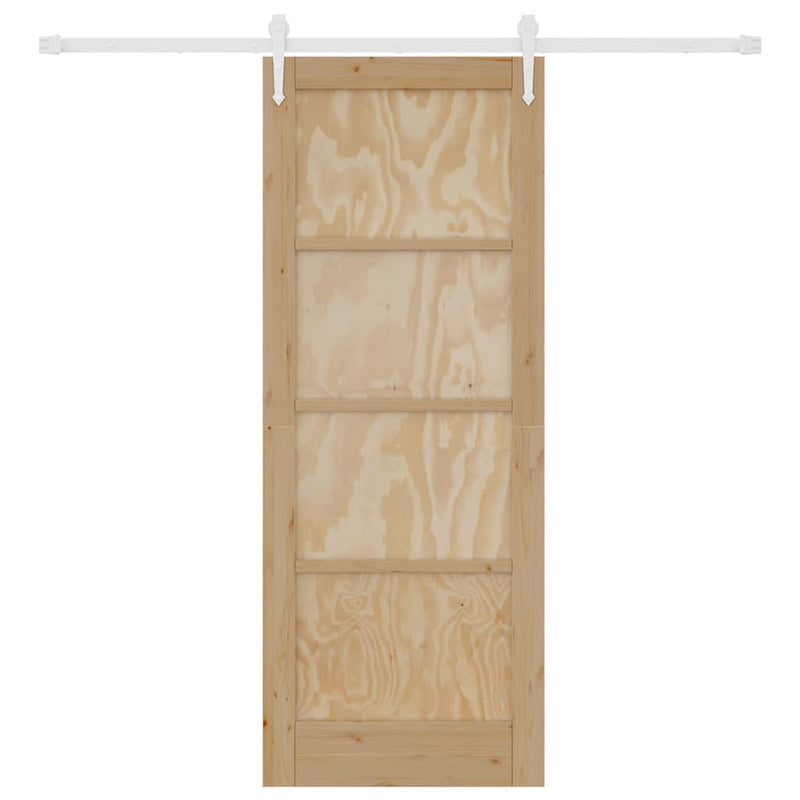 vidaXL Csúszó ajtó Egyéb ORKDAL Természetes és fehér 78 x 202 cm