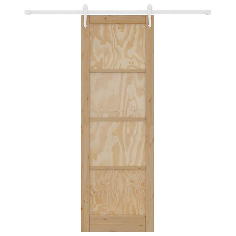 vidaXL Csúszó ajtó Egyéb ORKDAL Természetes és fehér 78 x 232 cm