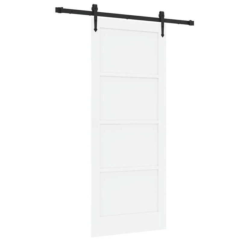 vidaXL Csúszó ajtó ORKDAL Fehér 83 x 202 cm Tömör fenyőfa