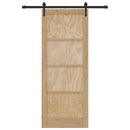 vidaXL Csúszó ajtó ORKDAL Barna 83 x 211 cm Tömör fenyőfa