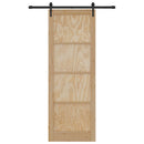 vidaXL Csúszó ajtó ORKDAL Barna 83 x 232 cm Tömör fenyőfa