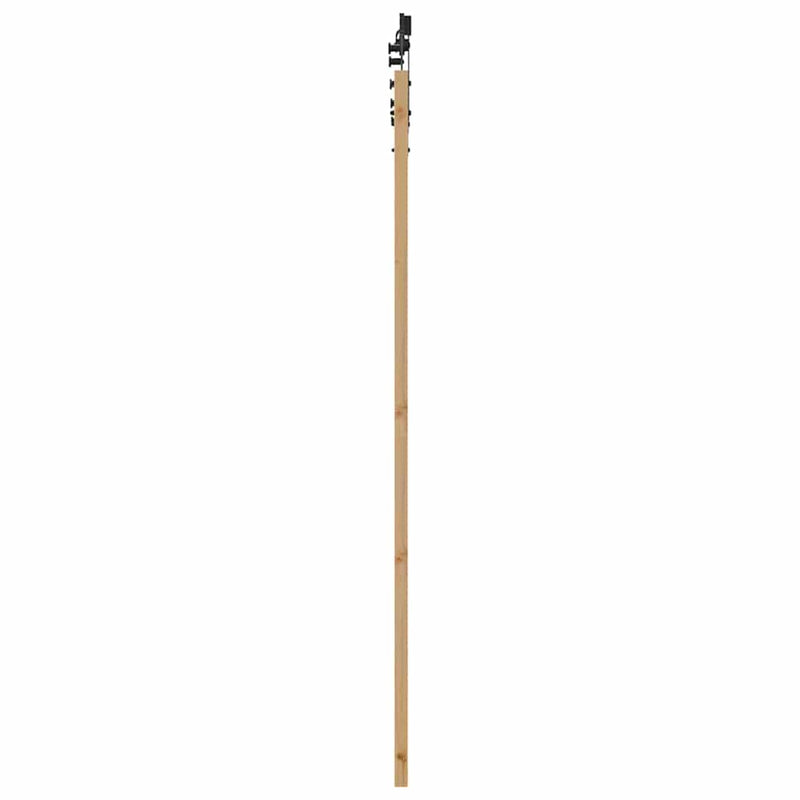 vidaXL Csúszó ajtó ORKDAL Barna 83 x 202 cm Tömör fenyőfa