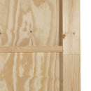 vidaXL Csúszó ajtó ORKDAL Barna 86 x 198.5 cm Tömör fenyőfa