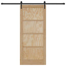 vidaXL Csúszó ajtó ORKDAL Barna 86 x 198.5 cm Tömör fenyőfa