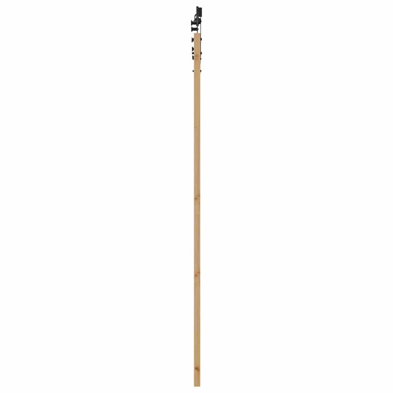 vidaXL Csúszó ajtó ORKDAL Barna 86 x 211 cm Tömör fenyőfa