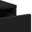 vidaXL Öltözködőasztal fiókkal Fekete tölgy 78,5 x 41 x 135 cm Faanyag