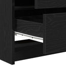 vidaXL Öltözködőasztal fiókkal Fekete tölgy 78,5 x 41 x 135 cm Faanyag