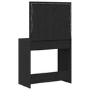 vidaXL Öltözködőasztal fiókkal Fekete tölgy 78,5 x 41 x 135 cm Faanyag