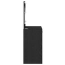 vidaXL Öltözködőasztal fiókkal Fekete tölgy 78,5 x 41 x 135 cm Faanyag