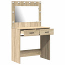 vidaXL Öltözködőasztal fiókkal Sonoma tölgy 78,5 x 41 x 135 cm Faanyag