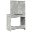 vidaXL Öltözködőasztal fiókkal Beton Szürke 78,5 x 41 x 135 cm Faanyag