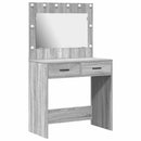 vidaXL Öltözködőasztal Szürke Sonoma 78,5 x 41 x 135 cm Faanyag