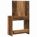 vidaXL Öltözködőasztal fiókkal Öreg fa 78,5 x 41 x 135 cm Faanyag