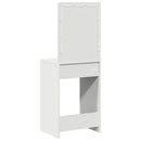 vidaXL Öltözködőasztal tükör lámpákkal Fehér 50 x 41 x 135 cm Faanyag