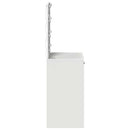 vidaXL Öltözködőasztal tükör lámpákkal Fehér 50 x 41 x 135 cm Faanyag