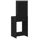 vidaXL Öltözködőasztal fiókkal Fekete tölgy 50 x 41 x 135 cm Faanyag