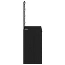 vidaXL Öltözködőasztal fiókkal Fekete tölgy 50 x 41 x 135 cm Faanyag