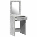 vidaXL Öltözködőasztal fiókkal Beton Szürke 50 x 41 x 135 cm Faanyag