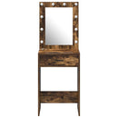 vidaXL Öltözködőasztal fiókkal Füstölt tölgy 50 x 41 x 135 cm Faanyag